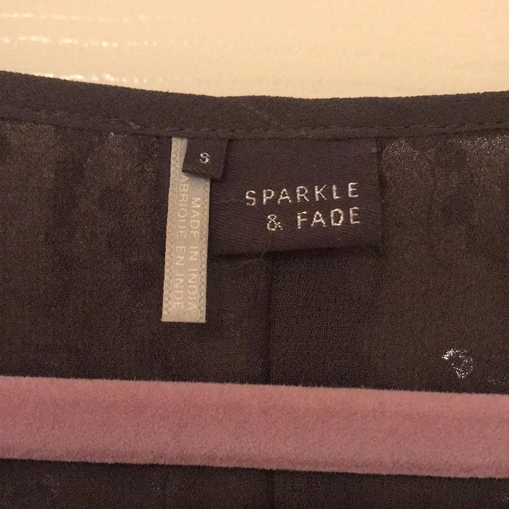 Sparkle & Fade Sequin Bomber Jacket, Size S - image 3